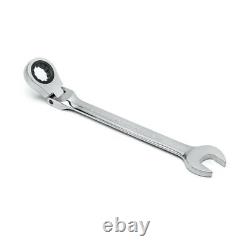 Metric 72-Tooth Flex Head Combination Ratcheting Wrench Tool Set (16-Piece)