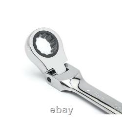 Metric 72-Tooth Flex Head Combination Ratcheting Wrench Tool Set (16-Piece)