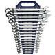 Metric 72-tooth Reversible Combination Ratcheting Wrench Tool Set (16-piece)