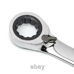 Metric 72-Tooth Reversible Combination Ratcheting Wrench Tool Set (16-Piece)
