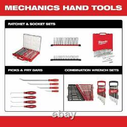 Metric Combination Ratcheting Wrench Mechanics Tool Set Tight Spaces 15 Piece