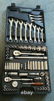 Metrinch 71 Piece Master Socket And Wrench Set 1/4 3/8 1/2 NICE