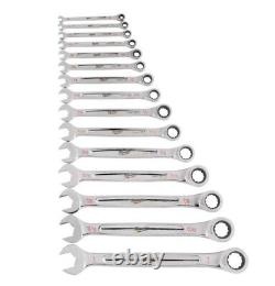 Milwaukee 15 Piece Ratcheting Combination Wrench Set SAE 48-22-9416