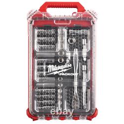 Milwaukee 3/8 in. Drive Metric Ratchet Socket Tool Set with PACKOUT Case 32pcs New