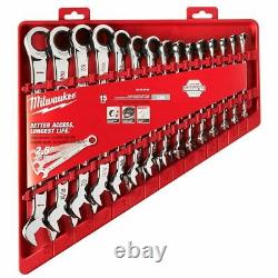 Milwaukee 48-22-9416 15 Piece Ratcheting Combination Wrench Set SAE