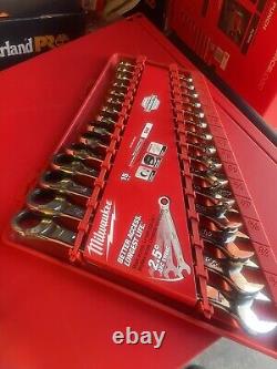 Milwaukee 48-22-9416 15pc Ratcheting Combination Wrench Set SAE