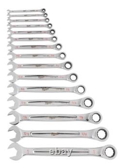Milwaukee 48-22-9416 SAE Combination Ratcheting Wrench Mechanics Tool Set