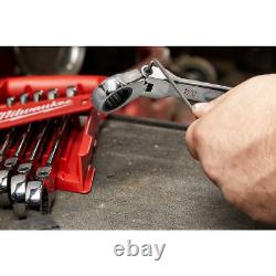 Milwaukee 48-22-9429 Flex Head Ratcheting SAE Combination Wrench Set 7 PC