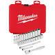 Milwaukee 48-22-9504 1/4-inch Drive Durable Metric Ratchet And Socket Set 28pc