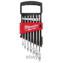 Milwaukee 48-22-9506 Durable Metric Ratcheting Combination Wrench Set 7pc