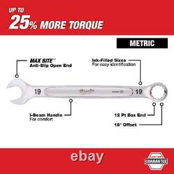 Milwaukee 48-22-9515 15-Piece Metric Open-End Combination Wrench Set