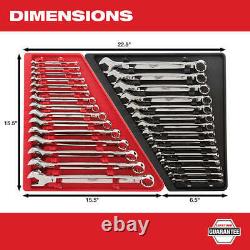 Milwaukee 48-22-9515 15-Piece Metric Open-End Combination Wrench Set