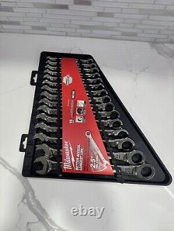 Milwaukee 48-22-9516 15pc Ratcheting Combination Wrench Set Metric