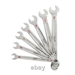 Milwaukee Combination SAE Standard Wrench Mechanics Tool Set 7-Piece Hand Tools