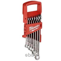 Milwaukee Combination SAE Standard Wrench Mechanics Tool Set 7-Piece Hand Tools