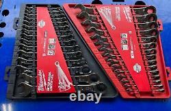 Milwaukee Max Bite Combination Ratcheting Wrench Combo Complete Set SAE & Metric