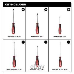 Milwaukee Metric Ratcheting Wrench Set and Magnetic Tip Screwdriver Set (21-Pcs)