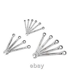 Milwaukee Metric Ratcheting Wrench Set and Magnetic Tip Screwdriver Set (21-Pcs)