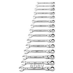 Milwaukee Ratcheting Combination Wrench Set 144-Position Flex-Head (30-Pcs)