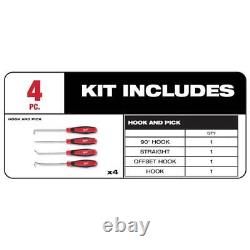 Milwaukee Ratcheting Combination Wrench Set SAE with Hook Pick Set (19-Piece)