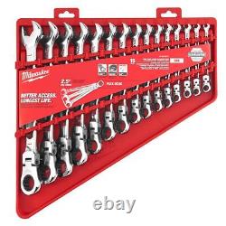 Milwaukee Ratcheting Combination Wrench Set SAE with Hook Pick Set (19-Piece)