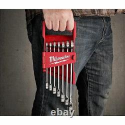Milwaukee SAE Combination Ratcheting Wrench Mechanics Tool Set (7-Piece)