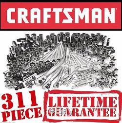 NEW! Craftsman 311 Piece Mechanics Steel Tool Set Ratcheting Combination Wrench