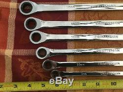 NEW Craftsman Metric XL Ratcheting Wrench Set 8 Piece Double Box 8-19mm