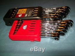 NEW MAC Tools 7 8 10 thru 19 mm 12-pt box Ended Reversible Ratchet Wrench Set