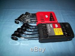 NEW MAC Tools 7 8 10 thru 19 mm 12-pt box Ended Reversible Ratchet Wrench Set