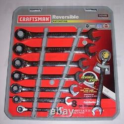 NEW NOS SEARS USA CRAFTSMAN 8 PiECE REVERSiBLE RATCHETiNG WRENCH SET METRiC MM