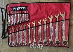 NEW PROTO U. S. A. Made 6mm-32 METRIC REVERSE RATCHETING WRENCH SET JSCVM-20SA