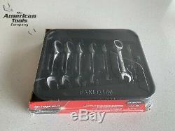 NEW Snap On 7-pc 12-Point Short Ratcheting Combination Wrench Set OXIRM707