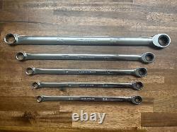 NEW Snap On Tools XDHR705 5 pc 12-Point SAE Ratcheting Box Wrench Set FREE SHIP