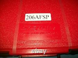 NEW Snap-on 3/8 drive Socket Wrench Set 206AFSP w F80 Ratchet FU8A Extensions