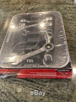 NEW Snap-on 8 thru 14 12-point box end MIDGET Ratchet Wrench Set OXIRM707sealed