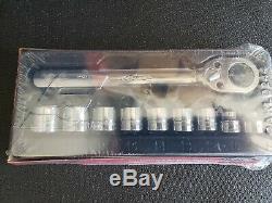 NEW Snap-on METRIC 3/8 drive 12-point Low PROFILE Ratchet Socket Set 210RAFMA