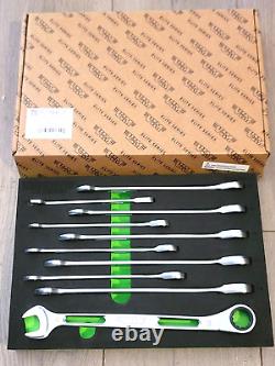 NEW Vim Tools 10pc Slim Exoskeleton Offset Ratcheting Wrench Set 10-19mm #SAR100