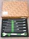 New Vim Tools 10pc Slim Exoskeleton Offset Ratcheting Wrench Set 10-19mm #sar100
