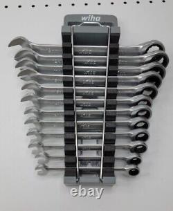 NEW Wiha Tools 30394 (SAE) & 30391 (Metric) Ratcheting 12 Piece Wrench Sets