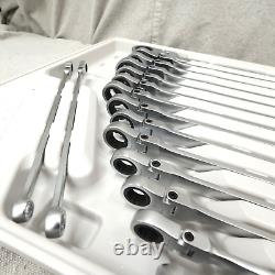 NIB Ratcheting Wrench Set Flex Head Set of 16 Metric 8mm 24mm Extra Long