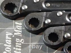 NICE Mac 11Pc Ratcheting Flare Nut Line Wrench Set 3/8 1 12Pt SRT11K Ratchet