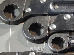 NICE Mac 11Pc Ratcheting Flare Nut Line Wrench Set 3/8 1 12Pt SRT11K Ratchet