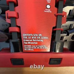 NOS Craftsman 7 Pc. Universal Ratcheting Flex Wrench Set SAE 935271