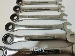 NOS Craftsman USA Ratcheting Combination Wrench Set Metric VA Series 10mm 19mm