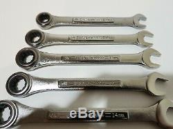 NOS Craftsman USA Ratcheting Combination Wrench Set Metric VA Series 10mm 19mm