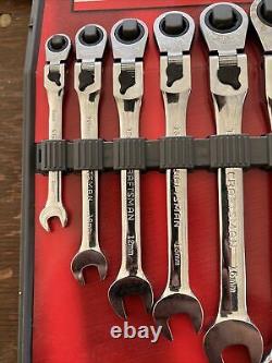 NOS craftsman 42401 7 Pc Locking Flex Ratcheting Wrench Set NEW