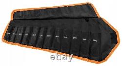 Neo Tools 12-Piece Ratcheting Combination Wrench Set 72 Teeth Cr-V Metric 8-19mm