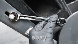 Neo Tools 12-Piece Ratcheting Combination Wrench Set 72 Teeth Cr-V Metric 8-19mm