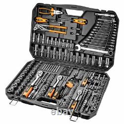 Neo Tools 1/2 1/4 3/8 Drive Socket Wrench Set CrV Steel 233pcs